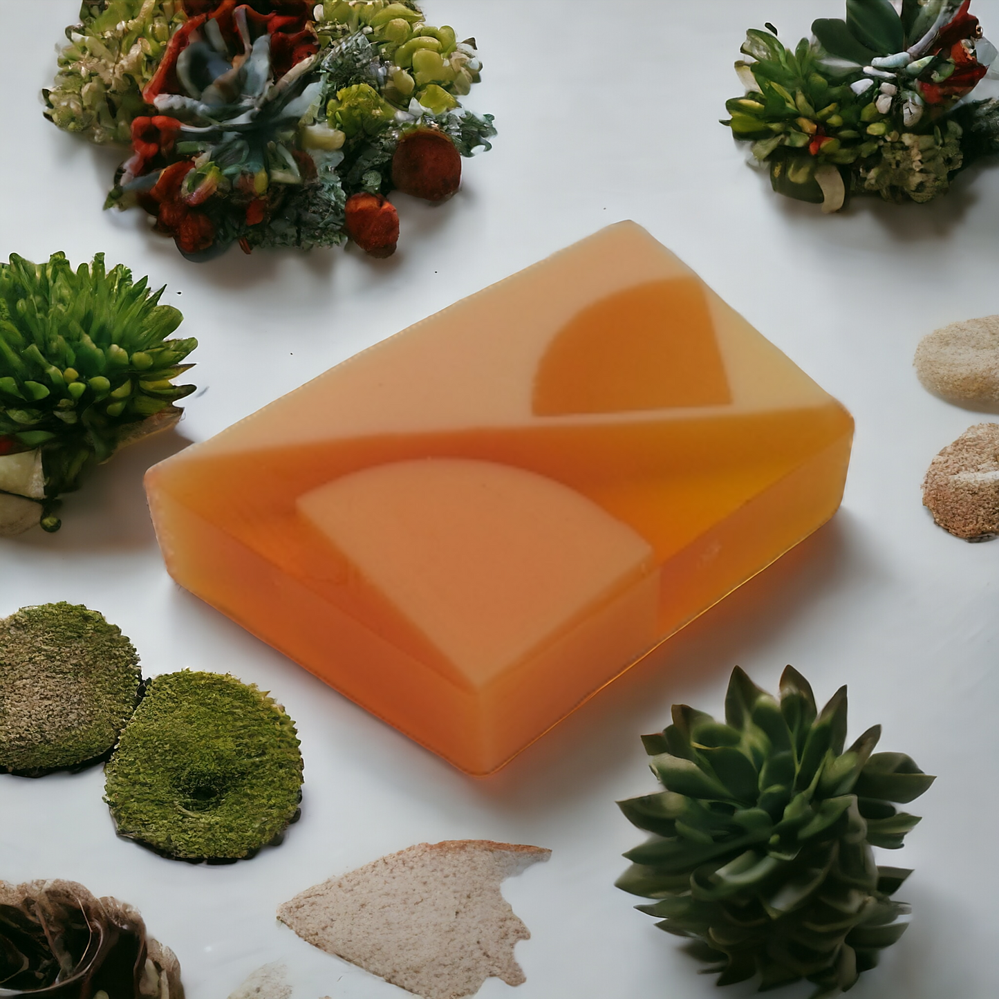 Handmade Peach and Melba Natural Soap Bar with Eco-Friendly Packaging Ideal for all skin types